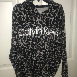 CALVIN KLEIN cheetah pull over